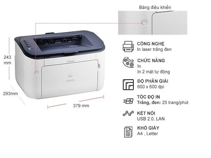 Máy in laser trắng đen CANON LBP 6230DN