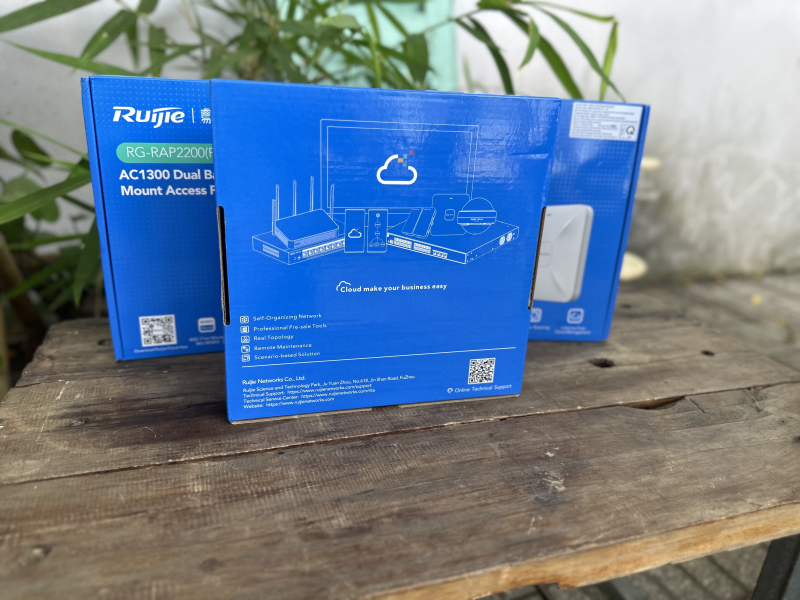 Bộ phát Wifi ốp trần hoặc gắn tường RUIJIE REYEE RG-RAP2200(F)