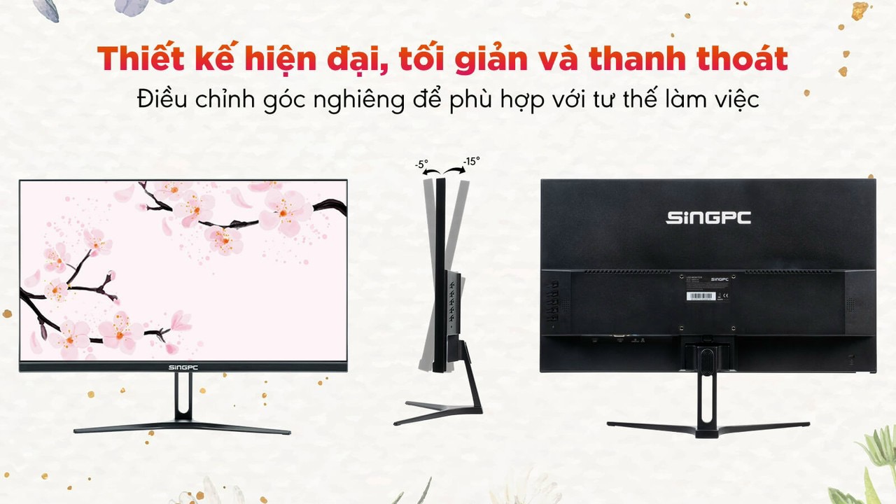 Màn hình SingPC - Kích thước màn hình: 22