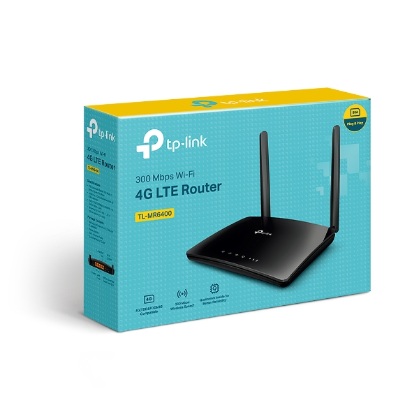 Router Wi-Fi Chuẩn N 4G LTE Tốc Độ 300Mbps TL-MR6400