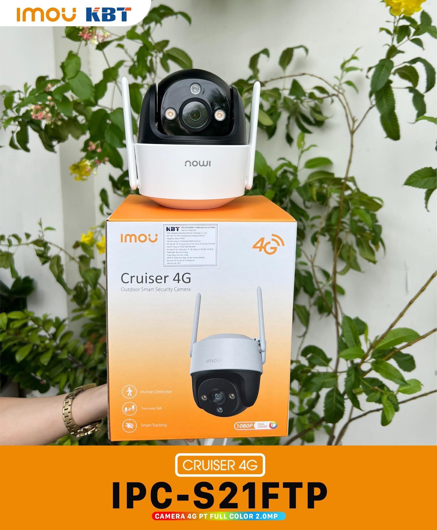 Camera Wifi PT Full Color 2MP iMOU IPC-S21FTP kết nối 4G