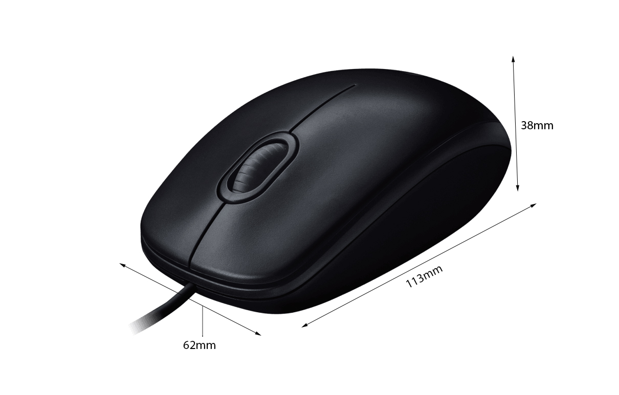 Chuột có dây Logitech B100