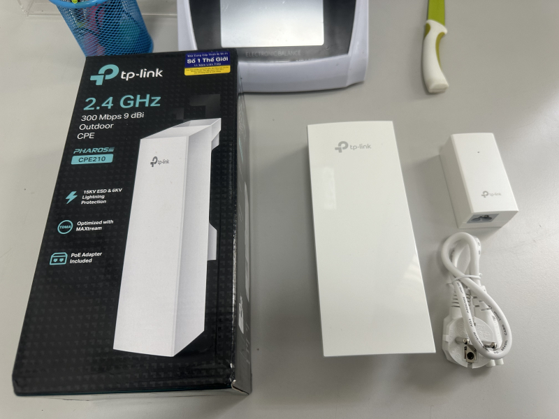 Access Point – Bộ phát WiFi Ngoài Trời TP-Link CPE210 9dBi 300Mbps Băng Tần 2.4GHz