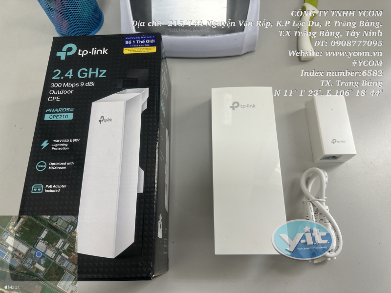 Access Point – Bộ phát WiFi Ngoài Trời TP-Link CPE210 9dBi 300Mbps Băng Tần 2.4GHz