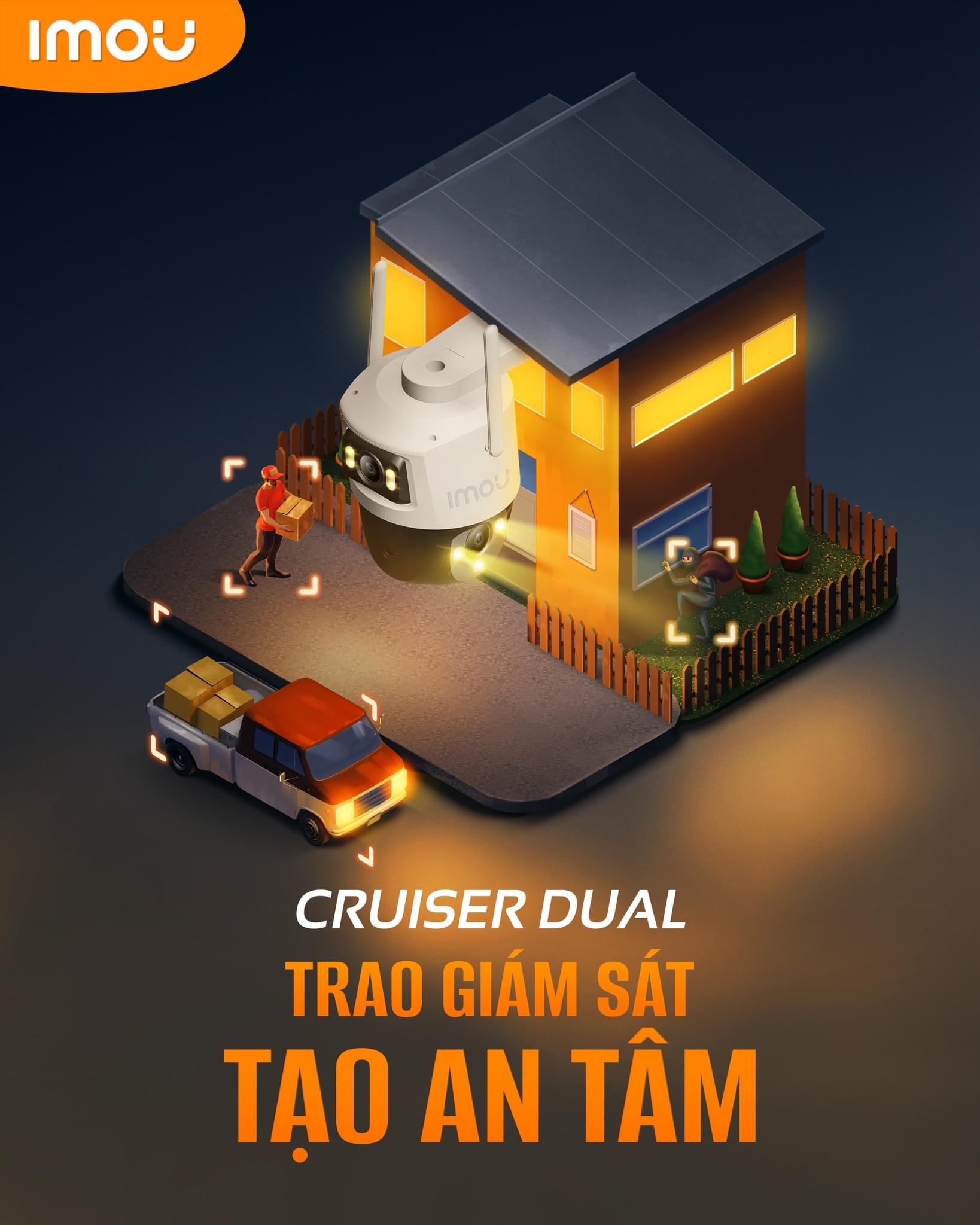 Cruiser Dual 6MP/10MP IPC-S7XP- Xoay 360 Ngoài Trời