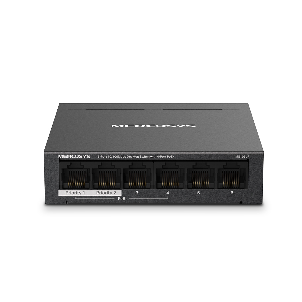 Switch POE 6 Cổng 10/100M Mercusys MS106LP