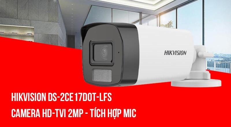 Camera HDTVI 2MP HIKVISION DS-2CE17D0T-LFS